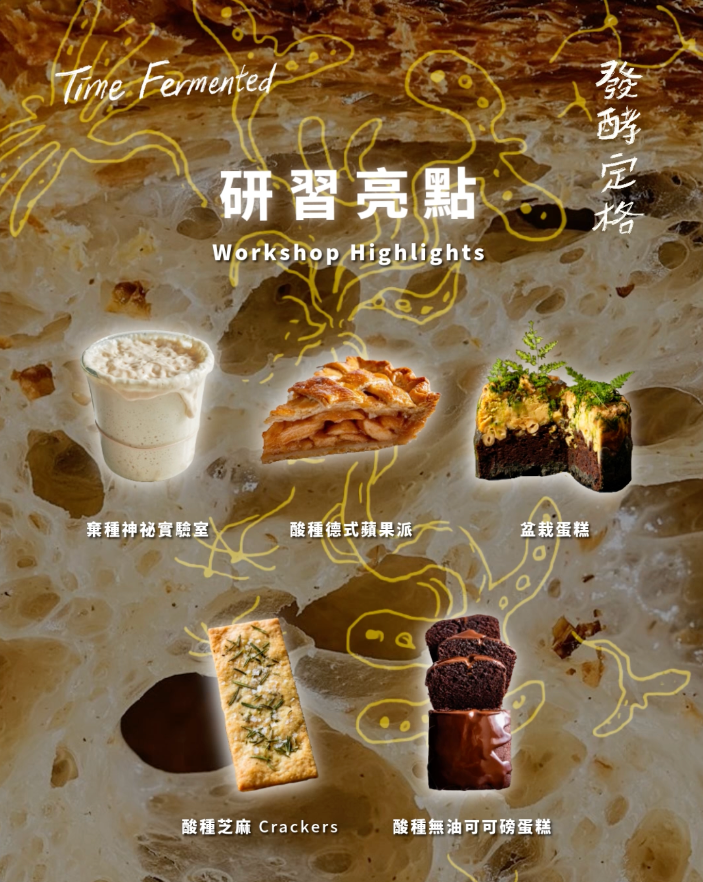 發酵定格 🌾 酸種重生研習課 👩🏻‍🍳 常溫甜品篇