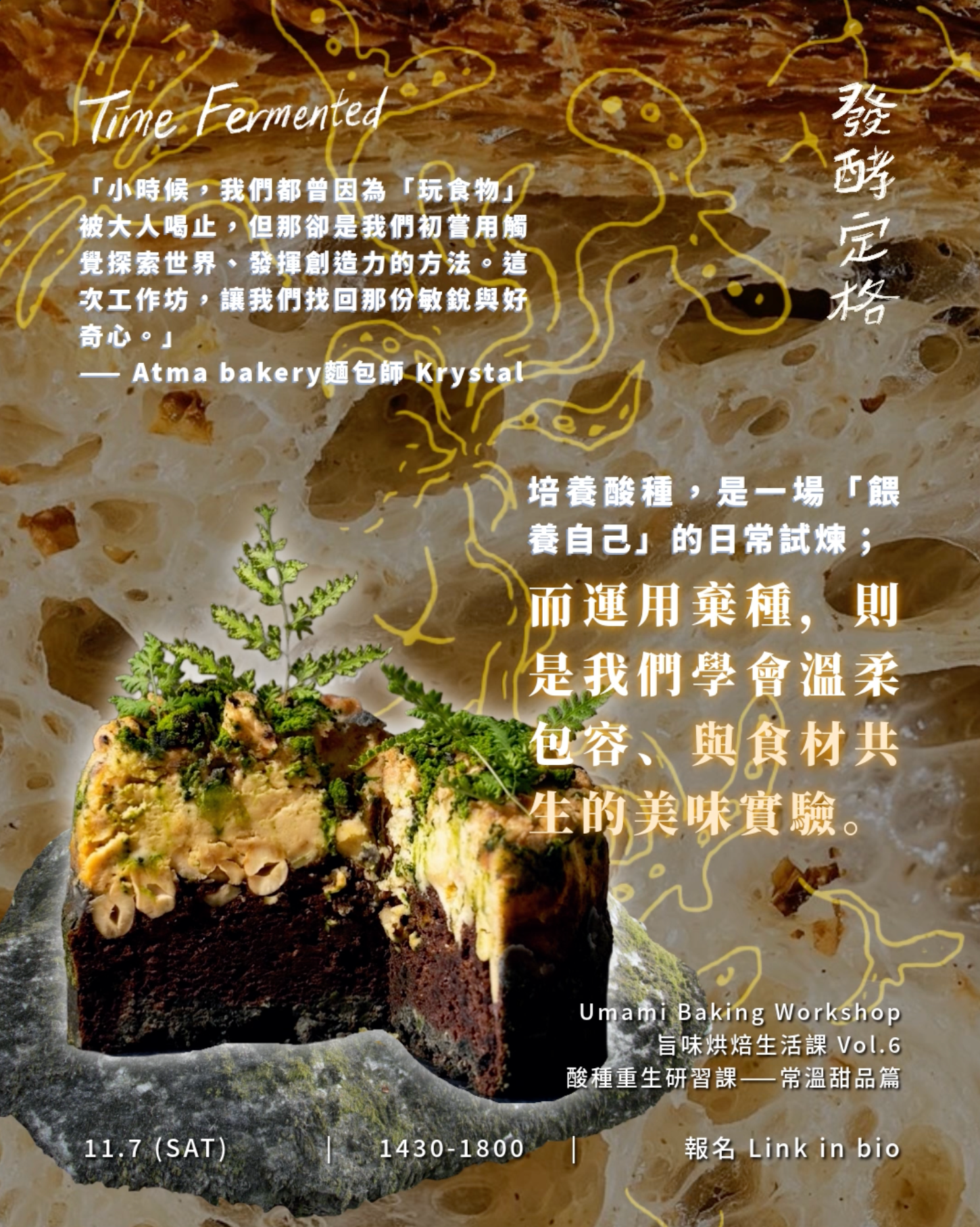 發酵定格 🌾 酸種重生研習課 👩🏻‍🍳 常溫甜品篇