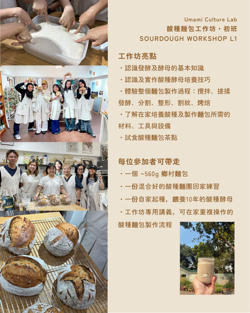 5月16日｜酸種麵包工作坊 初班